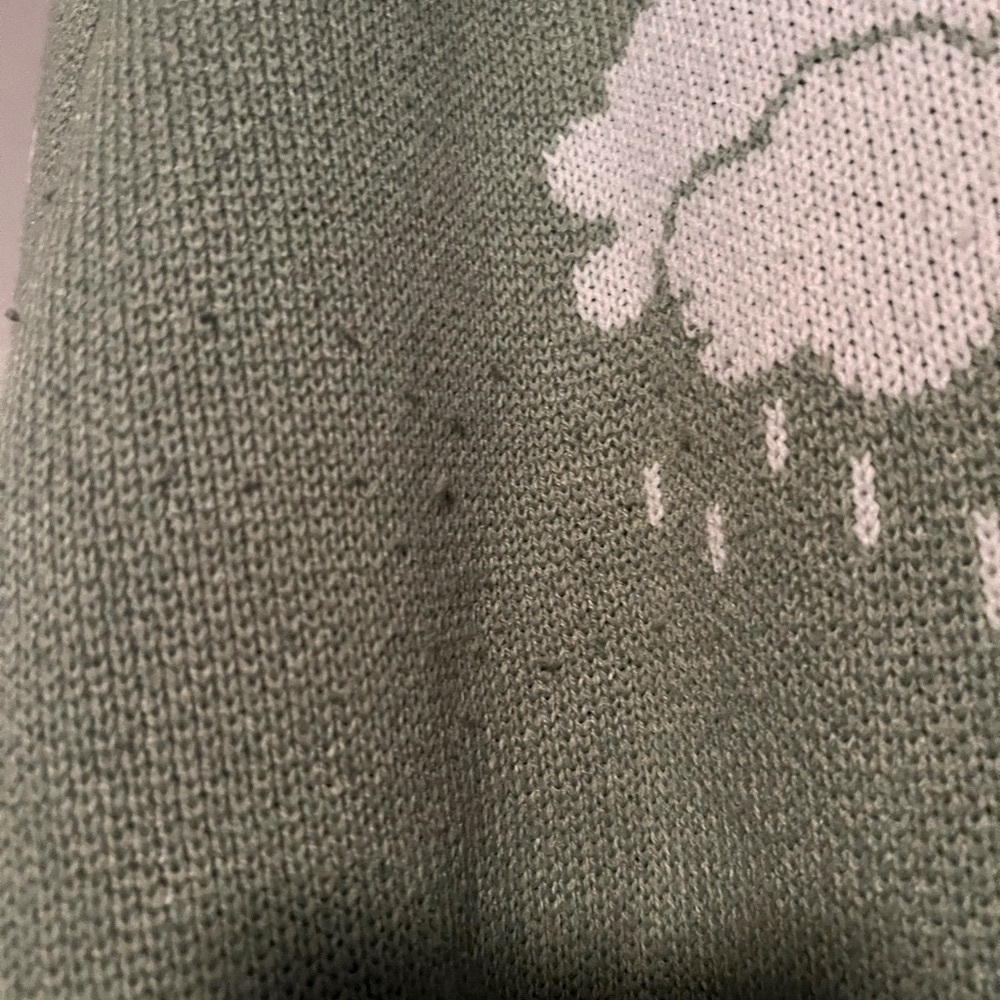 SHEIN Green Cloud Pattern Sweater - Picture 3 of 5